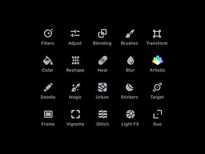 Photofox Icons design icon icon design ui