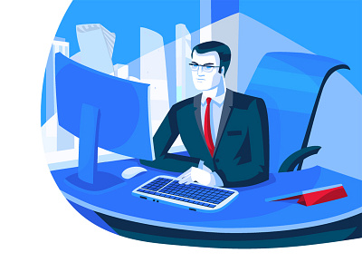 Business Leader art business character concept design flat graphics illustration illustrator manager office people vector