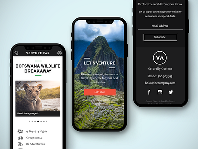 Tour page design mobile mobile travel ui ux web design