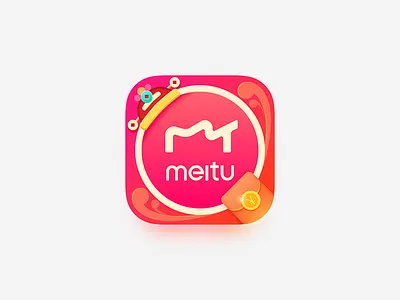 meitu happy new year icon illustration ui