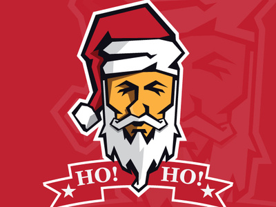 HO HO ! design flat illustration vector