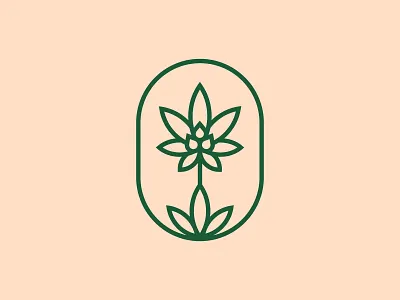 CBD Logomark brand identity cannabis cbd oil cosmetics health holistic lozenges marijuana mark natural organic logo plant based skincare supplements