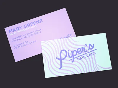 Piper's Business Card branding business card design graphic design logo vector