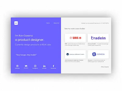 Portfolio Design home page design landing page design personal design portfolio portfolio design portfolio page product design product designer sketchapp sktechapp user interface design ux design website design