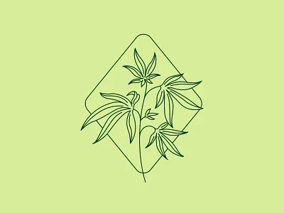 CBD Oil Logo brand identity cannabis cbd oil cosmetics holistic health leaves logo lozenges marijuana mark natural organic supplements