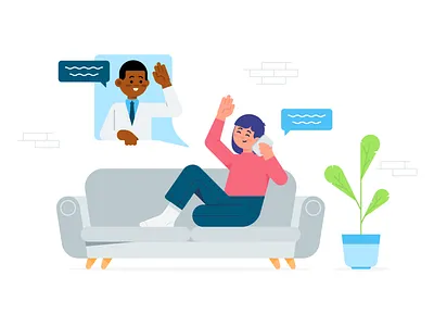 Patient Experience character communication dental doctor health home patient