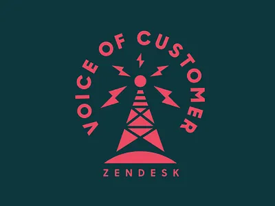 Zendesk Voice of Customer customer heisler identity logo minimal modern radio simple tower voice zendesk