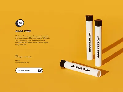 Another Room — Doob Tube cannabis photography product typography ui