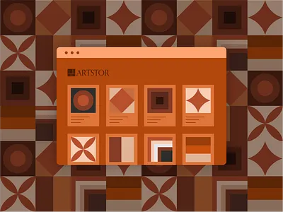 Artstor groups pseudo UI abstract geometric shapes illustration pseudo pseudo ui ui user interface