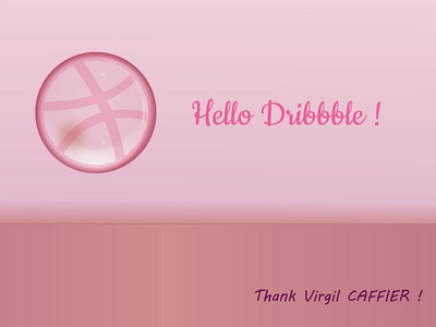 Hello Dribbble ball bubble design dribbble dribbble ball dribbble glass dribbble pink glass hello hello dribbble illustration illustrator logo pink typography ui vector