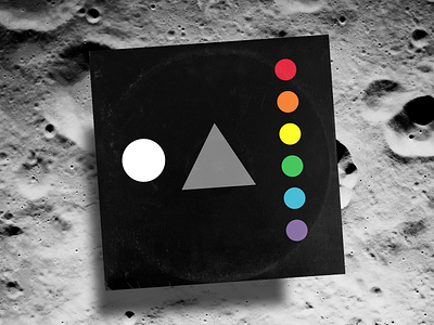 Minimalist Record Cover abstact album album art bsds dark side of the moon geometric lp minimal pink floyd record record cover thunderdome vinyl