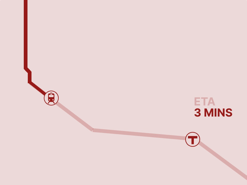 Location Tracker 020 boston daily ui daily ui 020 dailyui dailyui020 invisionstudio location location app locationtracker mbta pastel public transit public transport train train tracker valentine day