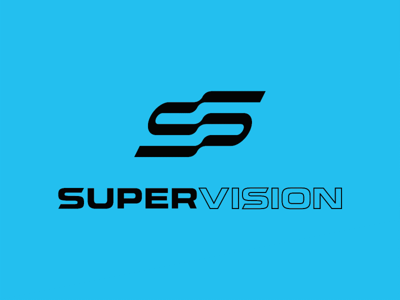 SUPERVISION anamorphic camera cinema custom letterform film film camera lens lenses letterform logo logo design movies panoramic s super supervision typography vision wordmark