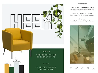 Heem Style Tile app augmented reality brand branding clean design flat icon identity illustration interior design logo minimal mobile type typography ui ux web website