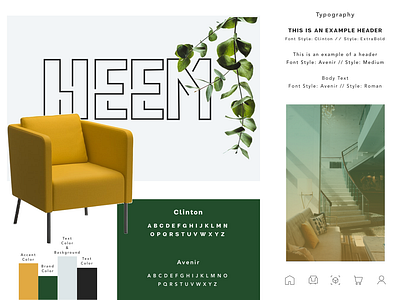 Heem Style Tile app augmented reality brand branding clean design flat icon identity illustration interior design logo minimal mobile type typography ui ux web website