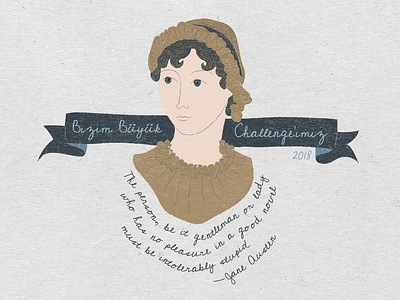 Jane Austen Illustration book hand drawn illustration jane austen procreate procreate app writer