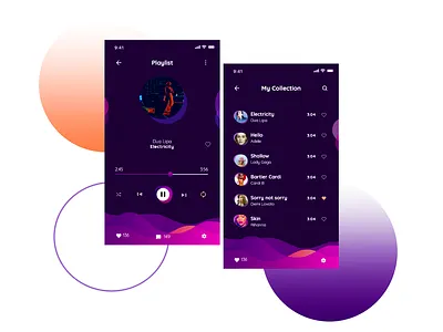 Music Playlist App Daily009 daily ui 009 design ui