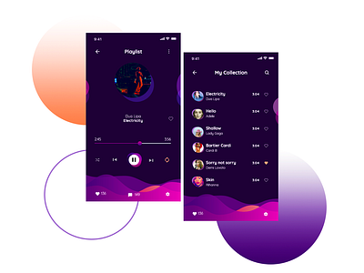 Music Playlist App Daily009 daily ui 009 design ui