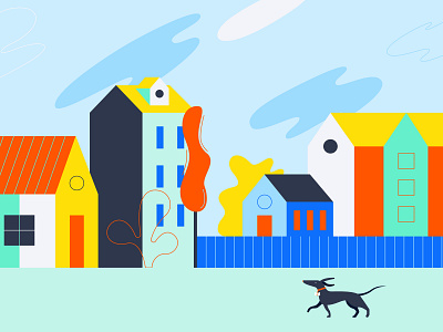 Real Estate investment illustration vector