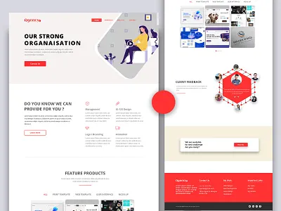 Agnecy Landing page agnecy design home page design landing page landing page concept landing page design typography ui uikit uiux user analysis user center design user centered design user experience user experience ux