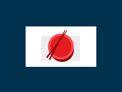 Japan food asia design flag food icon illustration japan logo minimalist noodles playful