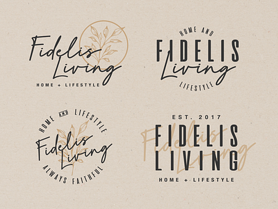 Fidelis branding illustrator lifestyle logo logo concepts logo design logo design branding logo design concept