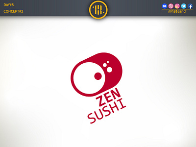 ZEN SUSHI Logo 30daychallenge 30dayslogochallenge branding clean design flat graphics design icon identity illustration illustrator lettering logo logodaily logodesainer logodesign logodesignchallenge minimal typography vector