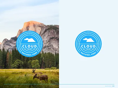 Daily Logo Day 20 badge logo badgedesign branding branding identity cloud cloud national park daily challenge daily logo dailylogochallenge design identity design logo logo design national park