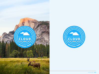 Daily Logo Day 20 badge logo badgedesign branding branding identity cloud cloud national park daily challenge daily logo dailylogochallenge design identity design logo logo design national park