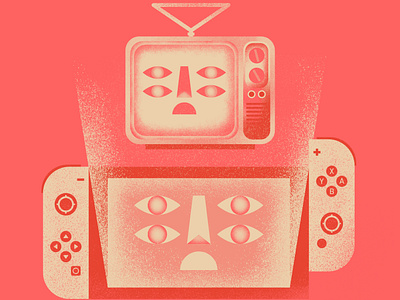 Games colors design dibbble flat game art graphic illustration nintendo texture vector