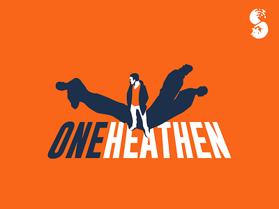 One Heathen Logo man shadow street