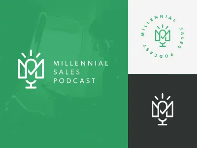 Sales Podcast Logo branding design logo logo design podcast sales
