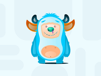 Monster Eli art blue character colours cute cute monster design fun funny illustration monster monster art monster design name ui vector