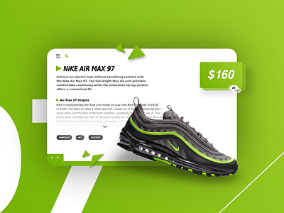 NIKE AIR MAX 97 air max nike snicker ui ui design uiux