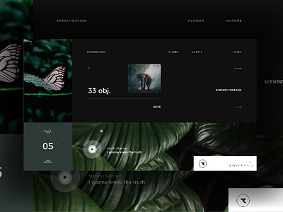 Nature animal branding design flat minimal nature type typography ui ux web website