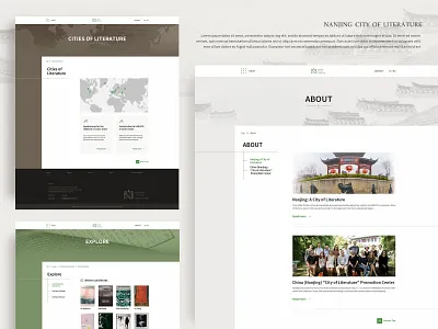 pages book branding conine design events list homepage nanjing page website design