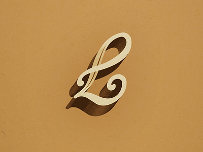 L-Lustration letter l lettering type