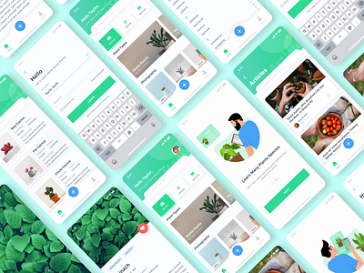 Plant App app app design clean design ios iphone 10 iphone x simple ui ui ui ux ux
