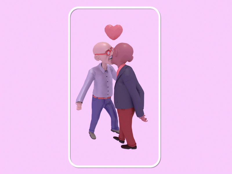 Happy Valentine's! 3d illustration ui ux valentine