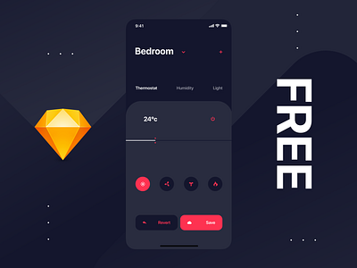 Smart house app + free source for designers android app application branding design experience flat free interface ios luxury minimal mobile sketch source typography ui ux vector web