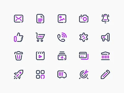 Liquid Icon Set camera icon cart icon icon icon set icons like like icon line icons mail icon outline icon phone icon settings icon vector