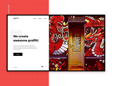 Graffiti Brothers brand design landing ui ux web web design