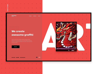 Graffiti Brothers brand design landing ui ux web web design