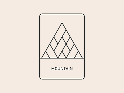 Lifelimitsart 047 / Mountain card app card clean concept dailyui design flat game idea illustration lineart material minimal minimalism mobile mountain simple ui ux vector