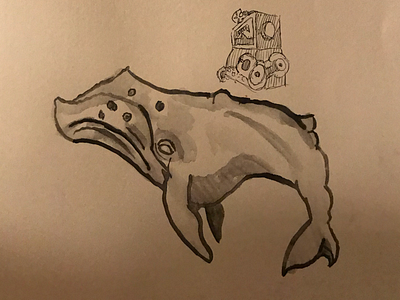 Whale watercolor whale animals ocean