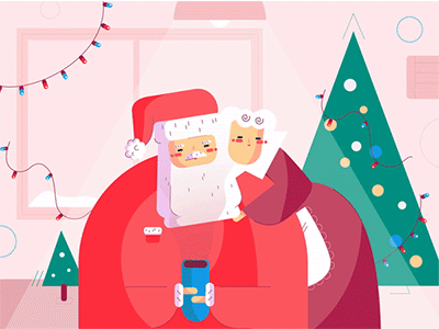 Happy Valentine Day branding character cose couple design happy christmas happy valentines day illustration logo love motion santa ux warm winter