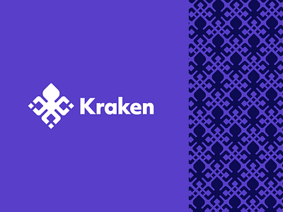 Kraken Exchange Redesign blockchain branding crypto kraken logo mark rebrand squid