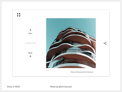 Dailyui 72 dailyui image slider invisionstudio photograhy sketch app uidesign uxdesign