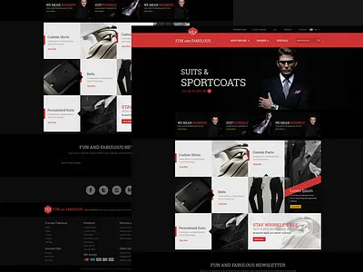 Fun And Fabulous clothes web UI app design mobile app design ui ux web website