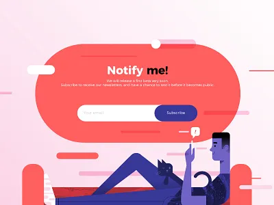 86% landing page animal branding cat character colors design flat illustration landing page minimal minimalist phone ui ux vector web